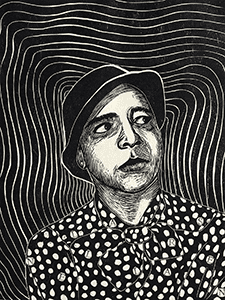 Woodcut of Raymundo Munoz